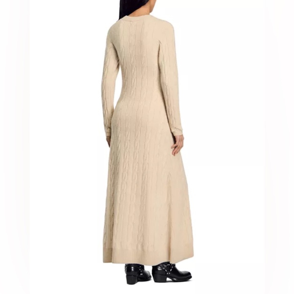 Sandro Maelys Wool Cashmere Blend Sweater Dress (NWOT) - Picture 4 of 12